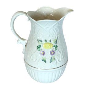 Belleek Irish Collection Celtic Vision Porcelain Pitcher Limited Edition